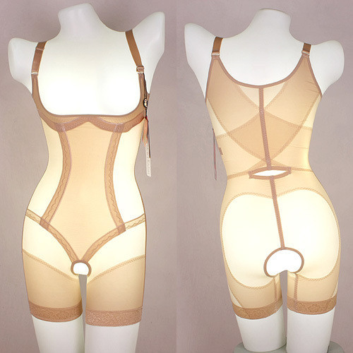 Female ultra-thin breathable viscose slim waist butt-lifting stovepipe beauty care corset shaper bodysuit . 8332