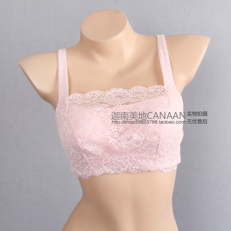 Female underwear wire bra one piece lace tube top basic bra vest