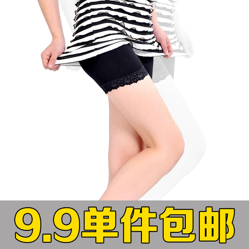 Female viscose swimming cloth shorts modal safety pants lace shorts legging free shipping