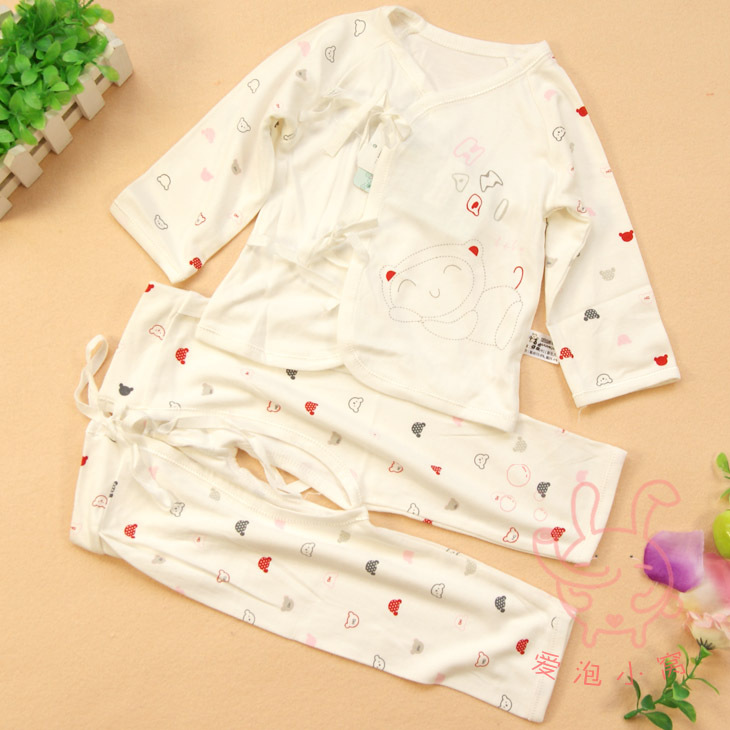 Fiber bear kimono set baby underwear set