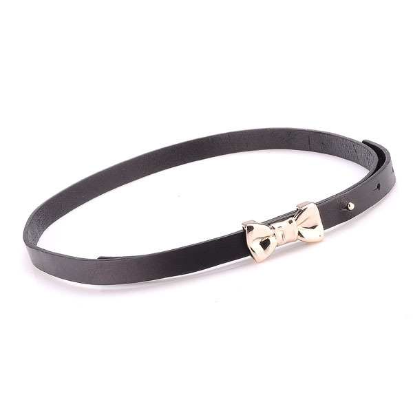 First layer of cowhide decoration waist of trousers belt female all-match genuine leather bow strap female