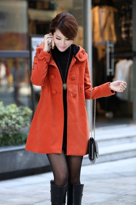 Five Color/ women woolen Long outerwear coat / Drop selling wholesale price/ Good quality windbreak / wind coat/trench coat