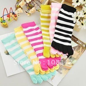 five finger toe socks set