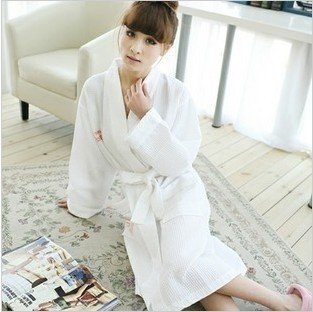 Five-star hotel with cotton cotton waffle towel bathrobe lovers unisex dressing gown