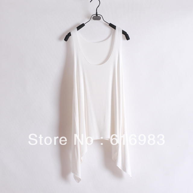 Floating Anomalous Hem Casual Draped Vest