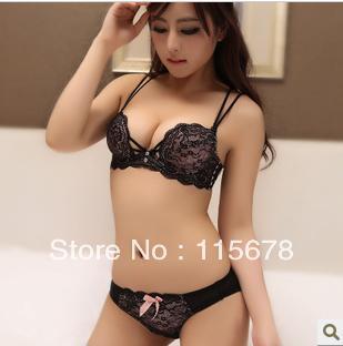 floral embrodery women's bra sets underwire A B C D cup 32 34 36 size lift perfect strap comfort Bra & Brief Sets lingerie