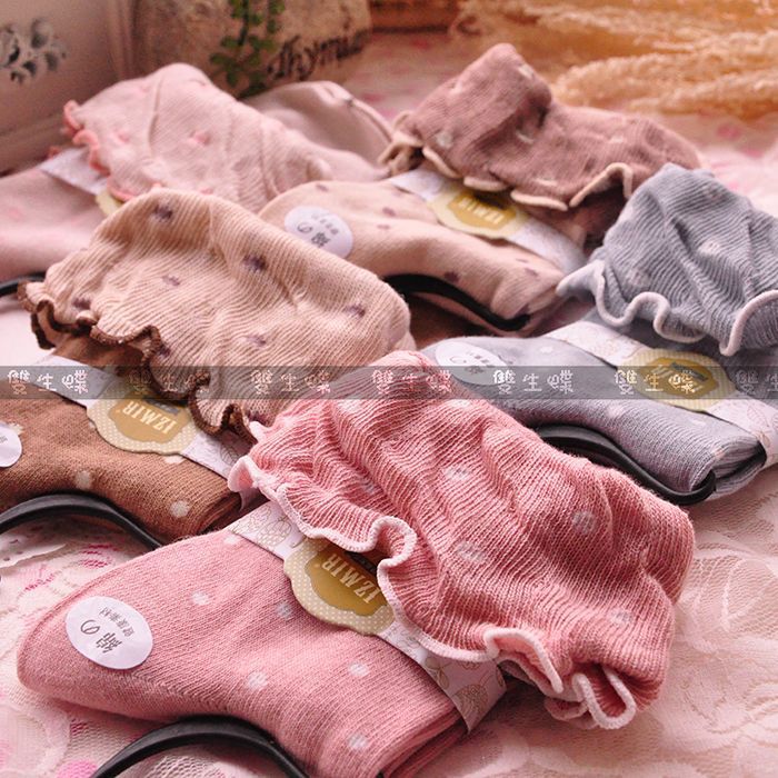 Flounced little cotton socks cotton socks, socks wholesale women 's socks