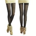 Flower fleece legging socks meat autumn and winter thermal stockings sexy