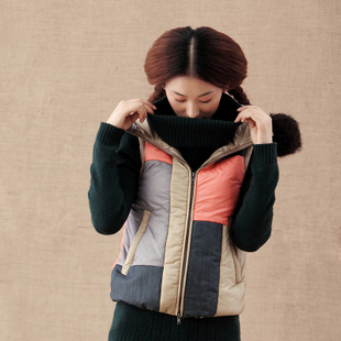 Fluid 2013 spring and autumn slim all-match with a hood thermal cotton vest female vest