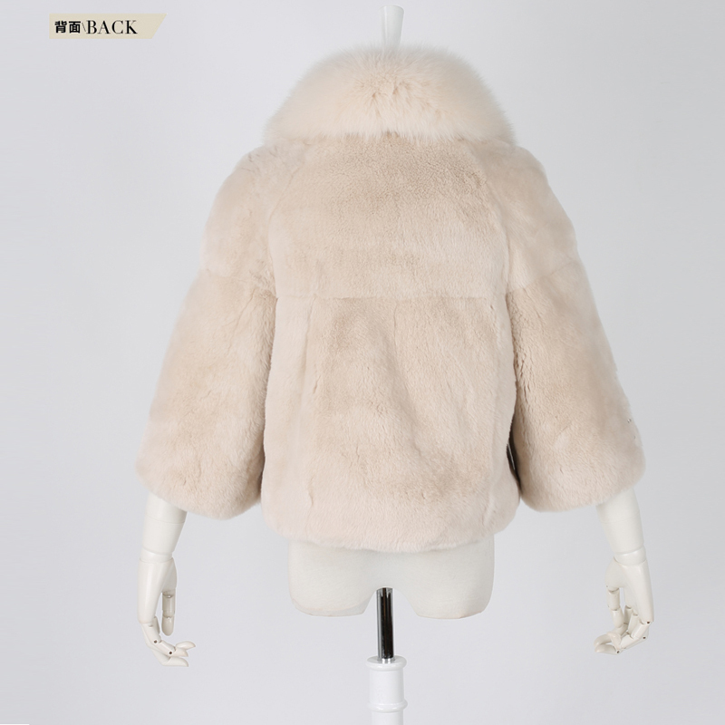 Flying Lady 2013 new special Korean version of Women rabbit fur rex rabbit velvet fur coat fox collars