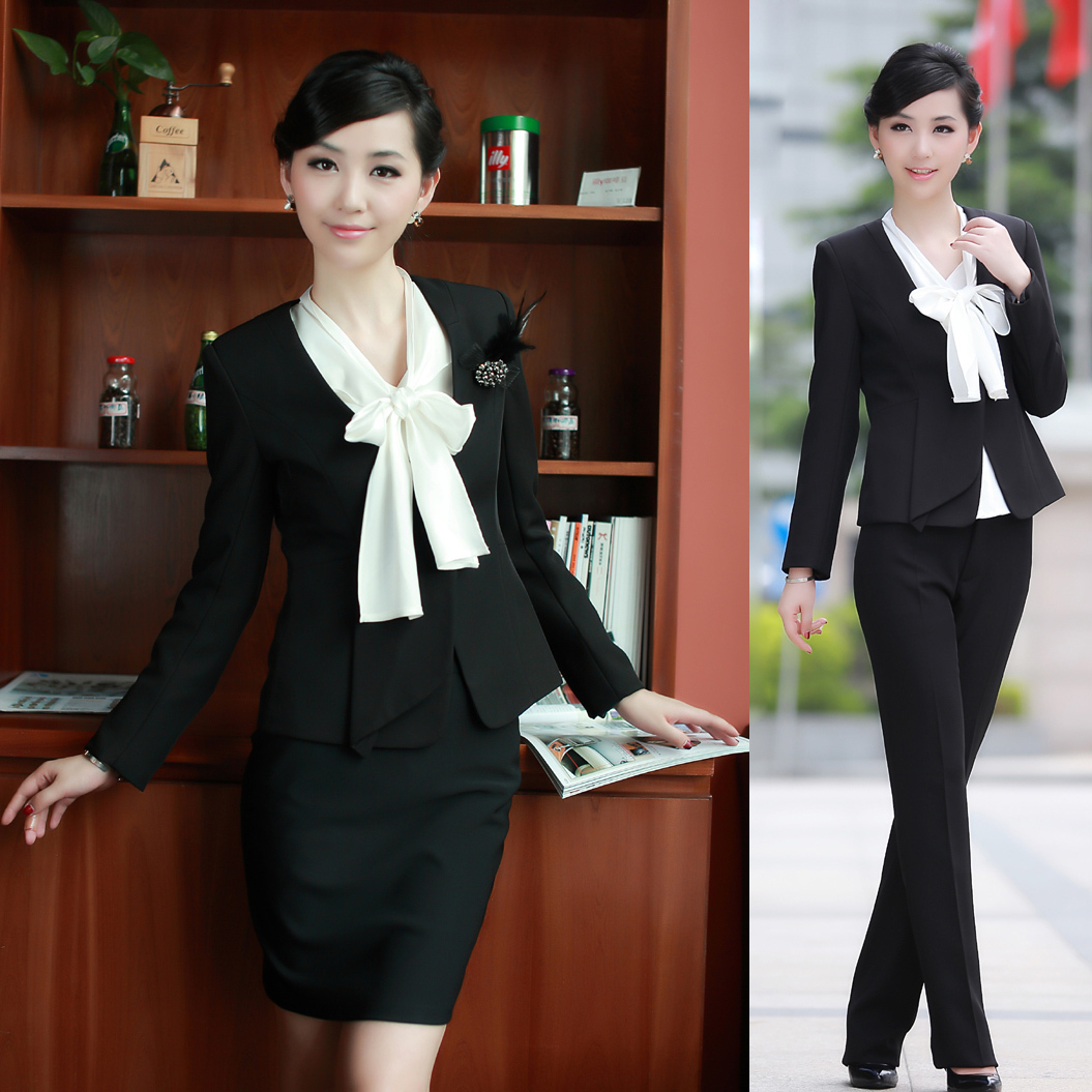 Formal autumn ol women's work wear suit set fashion skirt piece set work wear