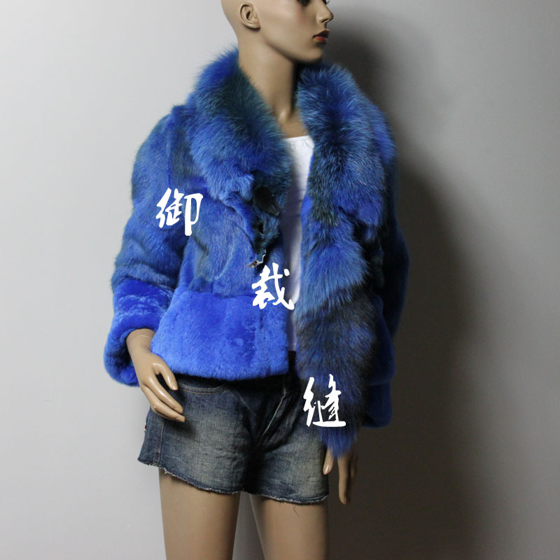 Fox fur full leather aone mink rex rabbit hair fur coat