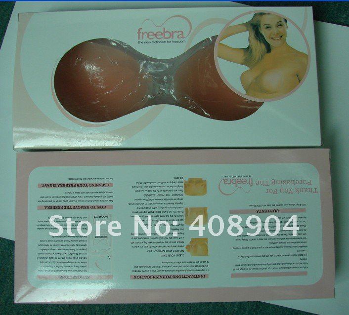 Free bra,silicone bra,invisible bra,freebra fashion thin model free DHL shipping 100pairs