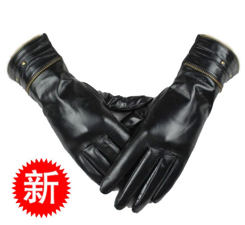 Free delivery Gloves genuine leather sheepskin fashion women's gloves women's winter thermal