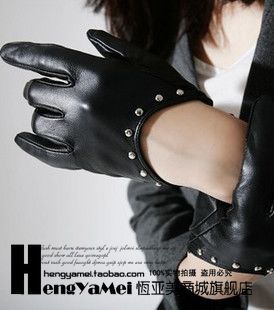 Free delivery Sheepskin gloves Women soft fashion soft leather gloves brief soft thermal gloves