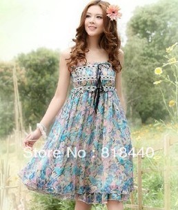 Free delivery spring 2013 Couture sweet new Chiffon Dress Dress Chiffon