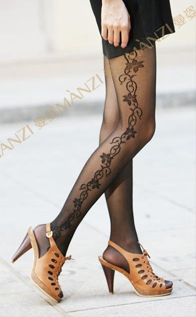 Free pantyhose.20Denier.Flower pattern thin Tights.Pantyhose tube Pantyhose tights.Strumpfhose.Collants.Pantys Medias.MZ6103