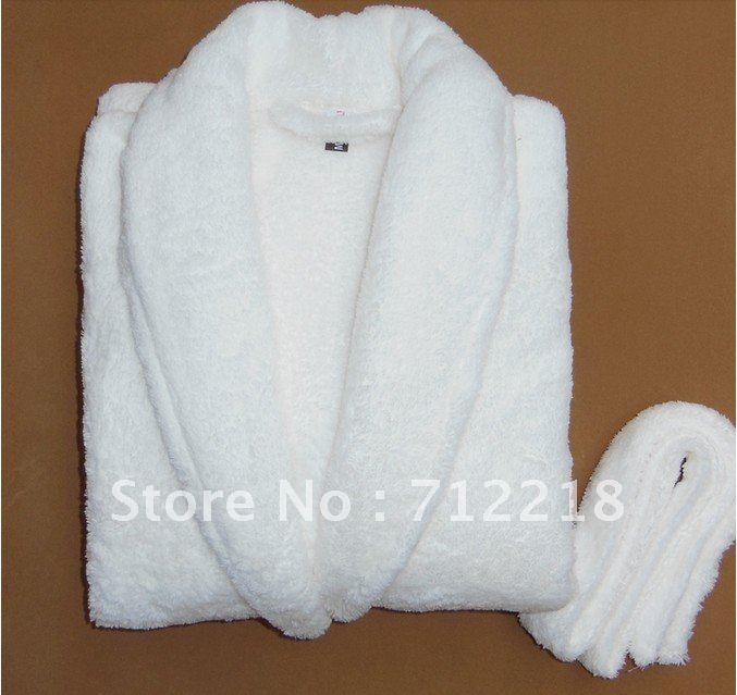 Free shFree shipping winter thickening coral fleece sleepwear robe for men and womansuper soft coral fleece bathrobes lengthen