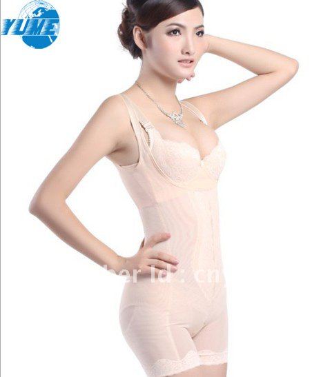 Free ship Hot Women beige Full body Ardyss body shaperTummy Slimmer,Seamless Shape Wear Corsets and Bustiers Bodysuit Slimming