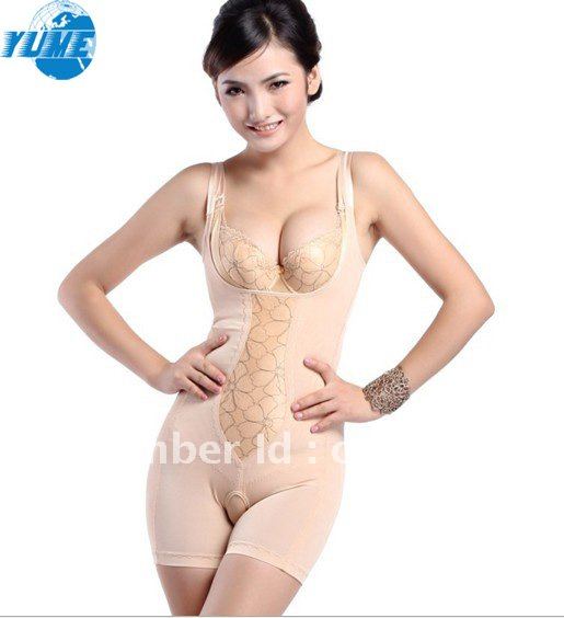 Free ship Hot Women beige Full body Ardyss body shaperTummy Slimmer,Seamless Shape Wear Corsets and Bustiers Bodysuit Slimming