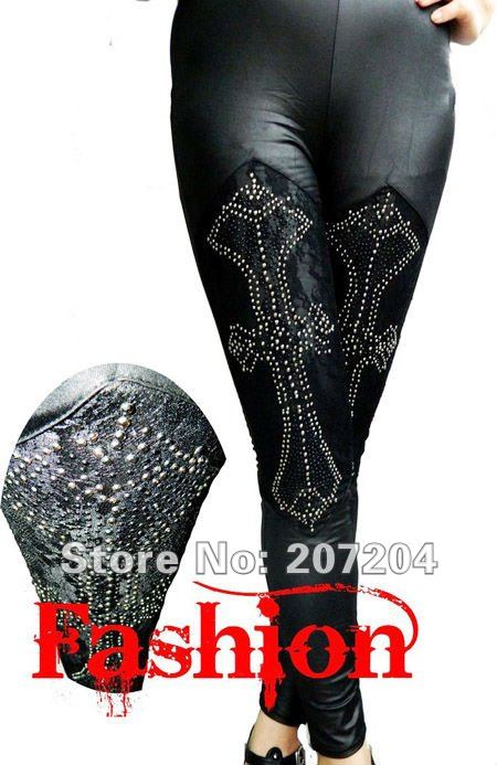 Free ship Sexy fashion black sequin Slim Tights Pantyhose ladies'  Leggings Women Stockings clubwear  HOT