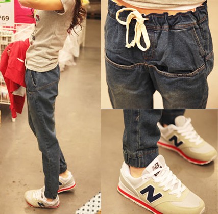 free ship Spring 2013 women's harem pants casual pants harem pants trousers jeans female loose new arrived