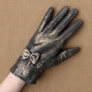 Free shiping!2012 thermal paragraph sheepskin female winter leather gloves women's genuine