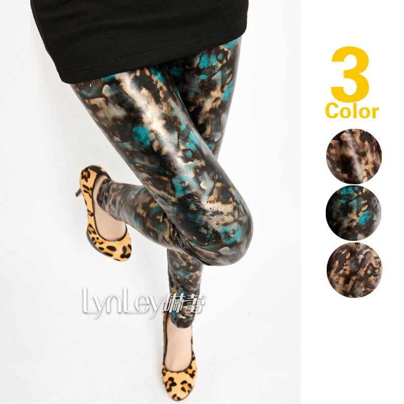 Free shiping High quality 2013 trend fashion summer legging faux leather pants gradient slim