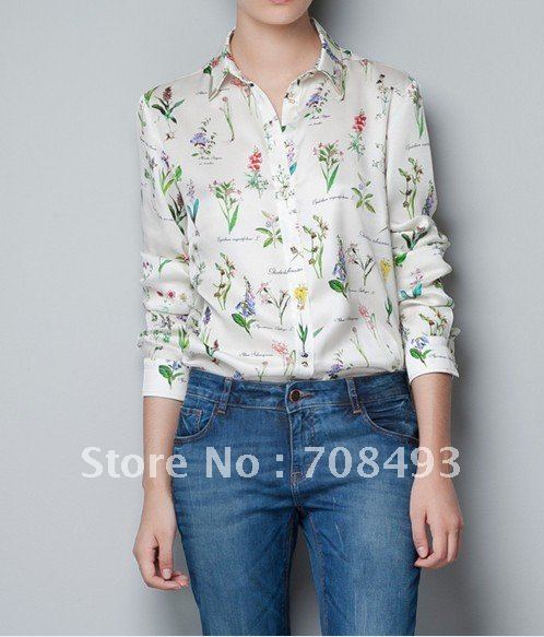 Free shiping new fashion long sleeve shirts women's shirts women casual shirts fashion long sleeve blouses women blouses 2012