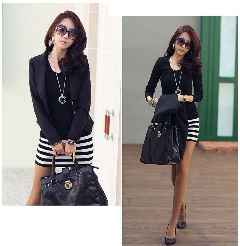 Free Shiping,Promotion,Hot Sale Fashion Ladies OL Dress,Women Casual Dress,Free Size