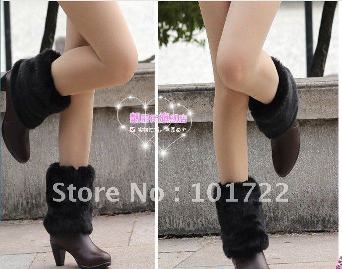 FREE SHIPMENT,Fashion lady's fur legs warmer ,winter leg covers,long size,colorful