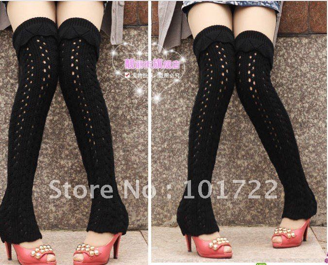 FREE SHIPMENT,Fashion lady's knitting leg warmer,long and fashion,high quality,cheap price