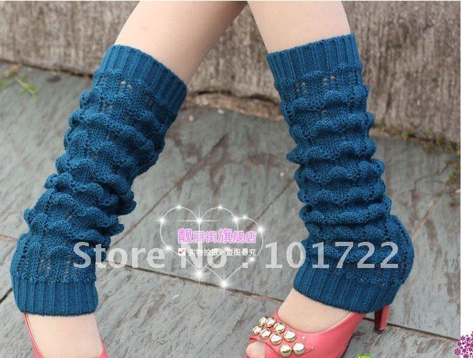 FREE SHIPMENT,fashion winter knitting leg warmers,long size,lots of colors