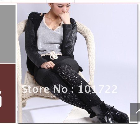 FREE SHIPMENT,Fashion winter leg warmer,wool leg cover,knitting long woolen leg warmer,stones decoration