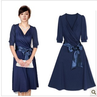 Free shippinf,women's dree,chiffon dress,Summer one-piece dress plus size clothing mm summer elegant dress