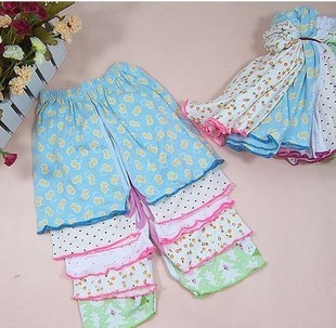 FREE SHIPPING 0 - 2 children summer agaric laciness shorts child 100% cotton panties baby 100% cotton shorts