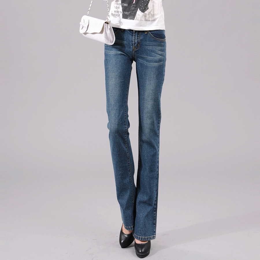 Free shipping 05 - 8157 casual flare trousers boot cut elastic slim long trousers female 2013