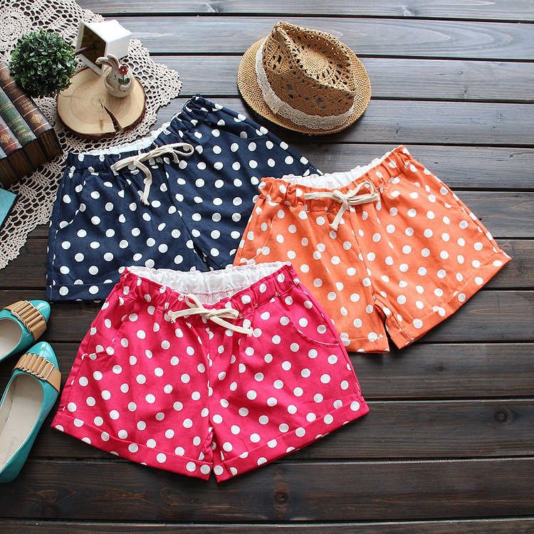 Free shipping! 0886 summer 2012 sweet dot casual roll up hem women's shorts hot trousers