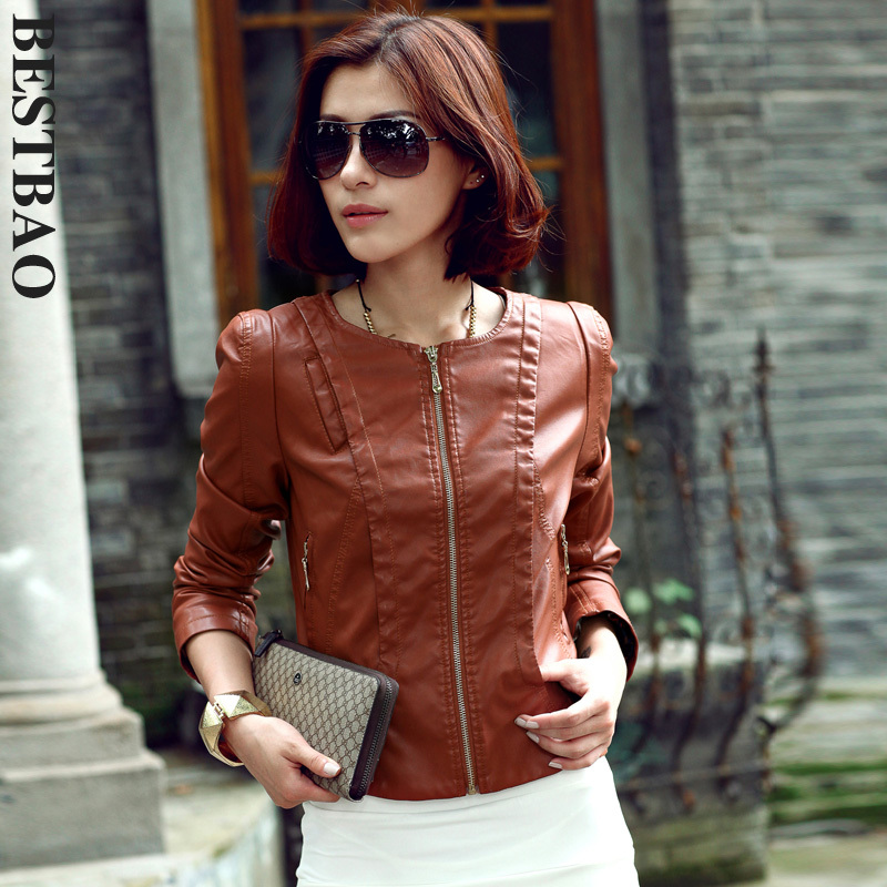 free shipping 0976 brief handsome slim leather clothing zipper as front fly sweep embossed bestbao female