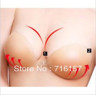 FREE SHIPPING!1.6CM thick FreeBra Original Silicone Nu Bra for cup A/B/ Invisible Bra Nubra WS09