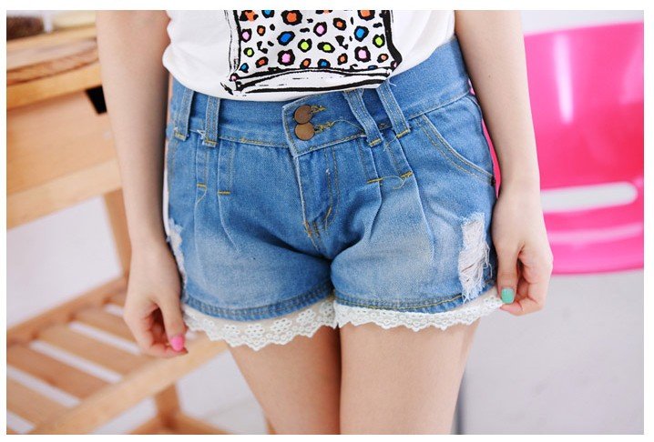 Free Shipping (1 piece/lot) missfeel flagship of quality denim shorts,high quality short pants