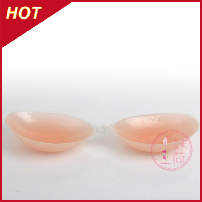 Free shipping (1 piece) wire free fishion adhesive silicome invisible freebra f002