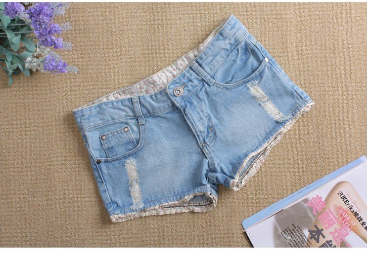 Free Shipping (1 pieces/lot) missfeel flagship of quality denim shorts,high quality short pants