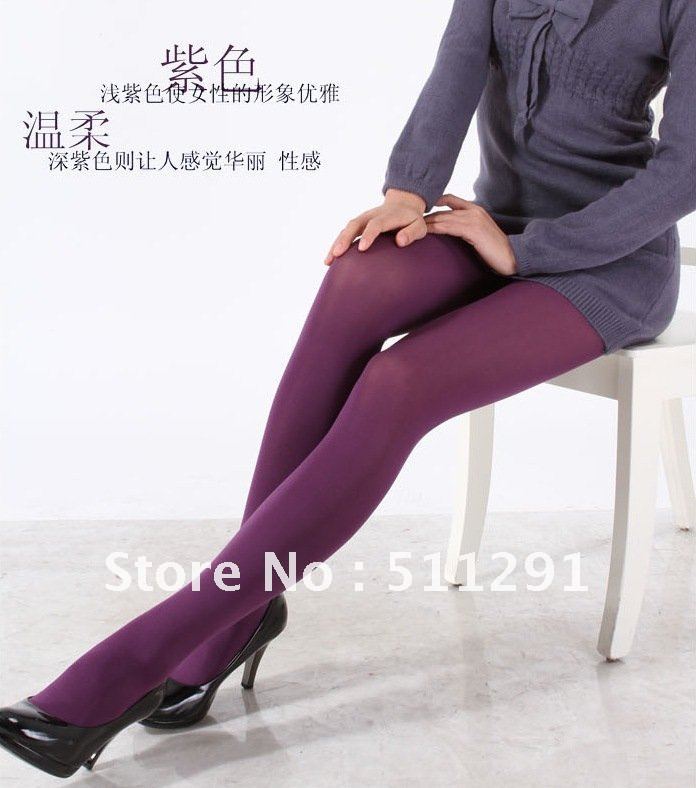 Free Shipping 10 colors fashion velvet tights pantyhose women stockings 200D  Tight Pantyhose Sheer Silk Stocking Casual Socks