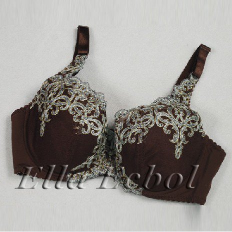 Free Shipping 100% Brand New Angevil Hot Bras Sexy ladies Bras,Coffee Plus Size Bra C75,D75,D80