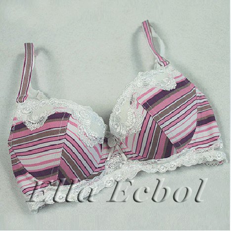 Free Shipping 100% Brand New Angevil Hot Stripe Bra,Bra Sizes B75