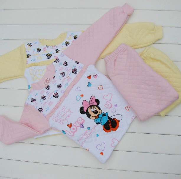 free shipping 100% cotton child thermal underwear set child underwear MICKEY pattern Women 3282