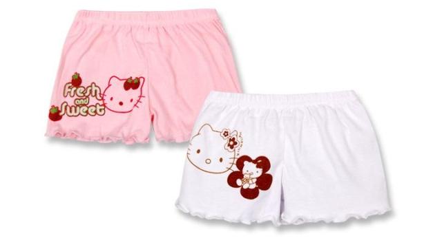 Free Shipping 100% cotton kitty cat princess female child trunk child panties shorts skirt female