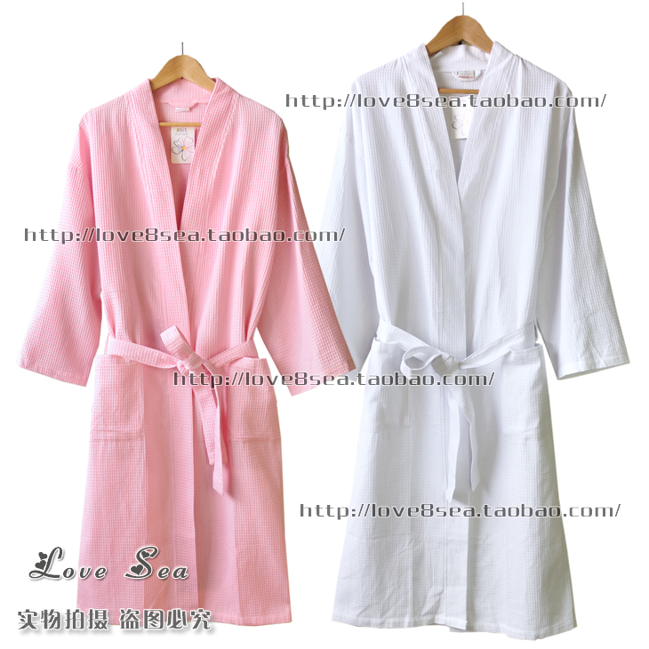 free shipping 100% cotton robe bathrobes bathrobe lovers sleepwear pajamas hot