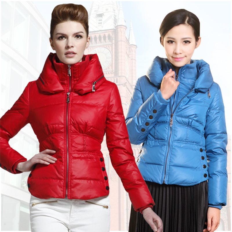 Free shipping ! 10089 fish tail short design down coat slim women's female outerwear